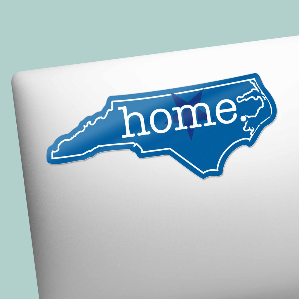 Royal Blue North Carolina Home Sticker